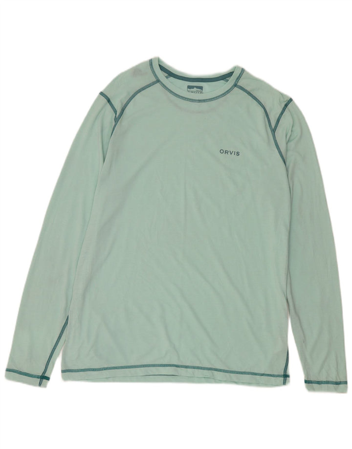 Orvis Mens Top Manga Longa Poliéster Verde Médio
