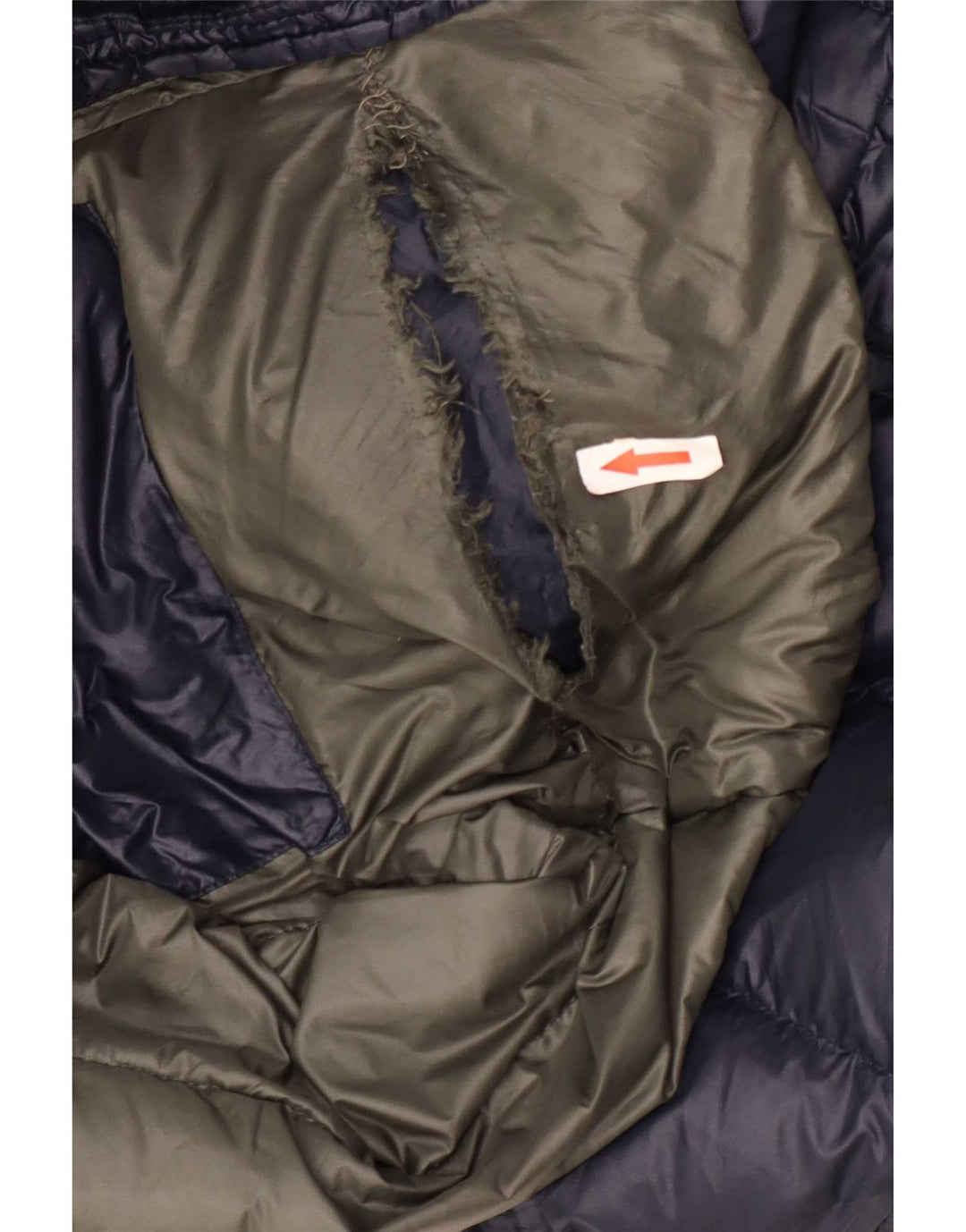Jaqueta masculina acolchoada com capuz Blauer UK 40 grande poliamida azul marinho