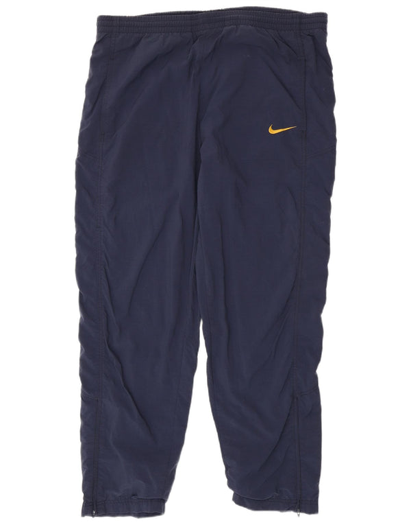 Calça de treino masculina Nike Joggers UK 41/43 grande azul marinho nylon