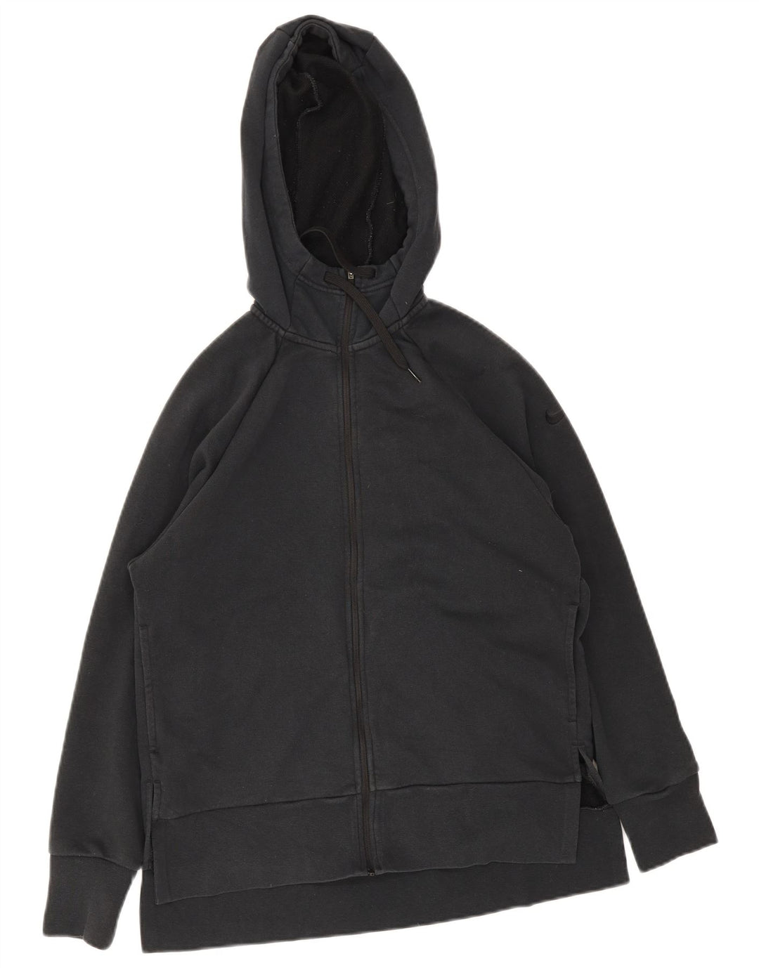 Suéter Nike masculino Dri Fit Zip com capuz pequeno poliéster preto