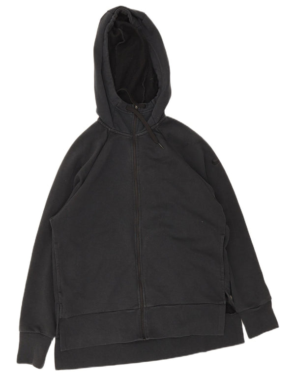Suéter Nike masculino Dri Fit Zip com capuz pequeno poliéster preto
