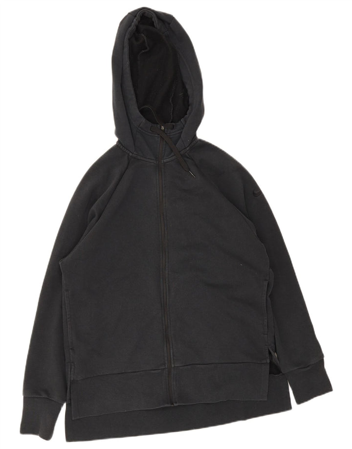 Suéter Nike masculino Dri Fit Zip com capuz pequeno poliéster preto