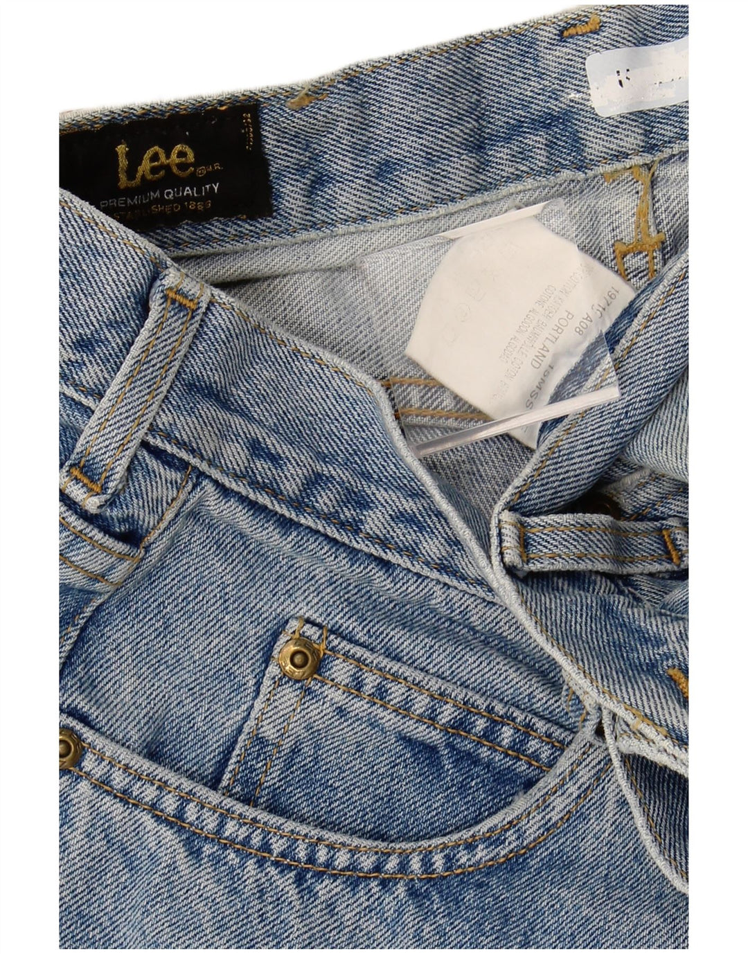 Jeans retos masculinos LEE W36 L30 algodão azul