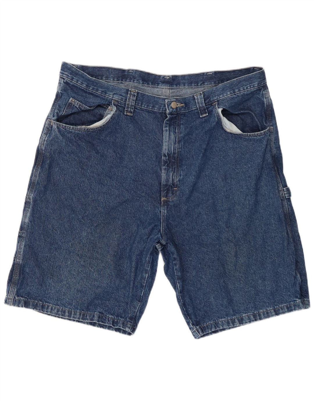 Shorts jeans cargo masculino Wrangler W38 XL azul algodão