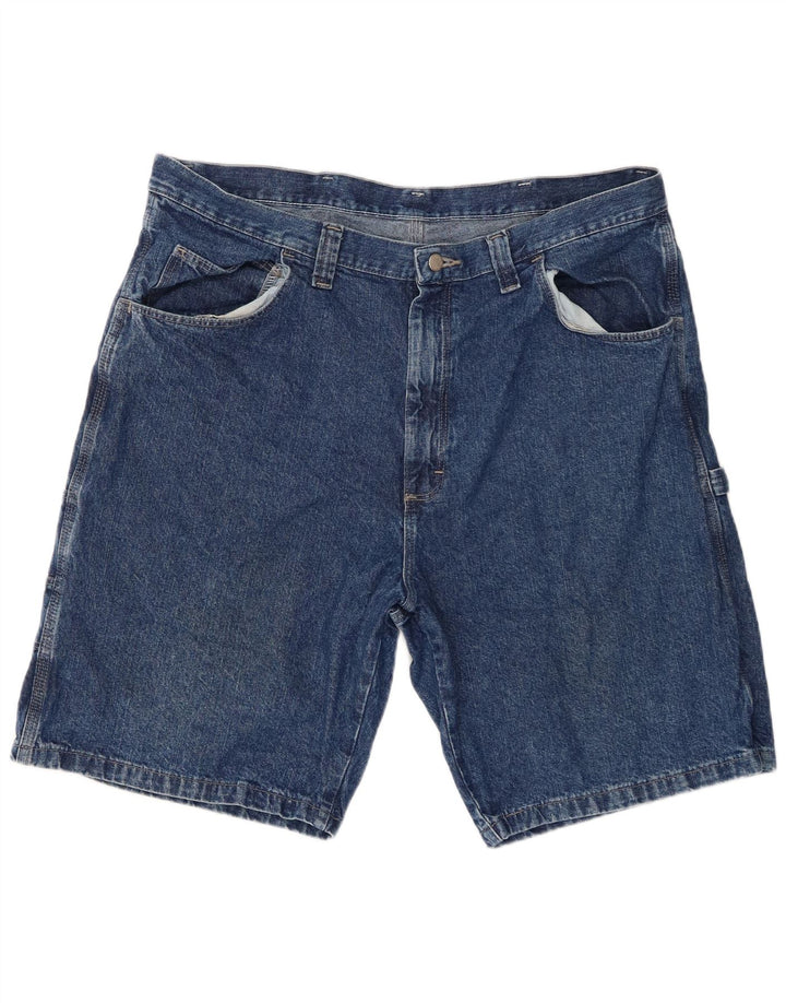Shorts jeans cargo masculino Wrangler W38 XL azul algodão