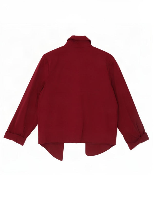 Suéter cardigã feminino Marks & Spencer manga 3/4 UK 18 XL Borgonha