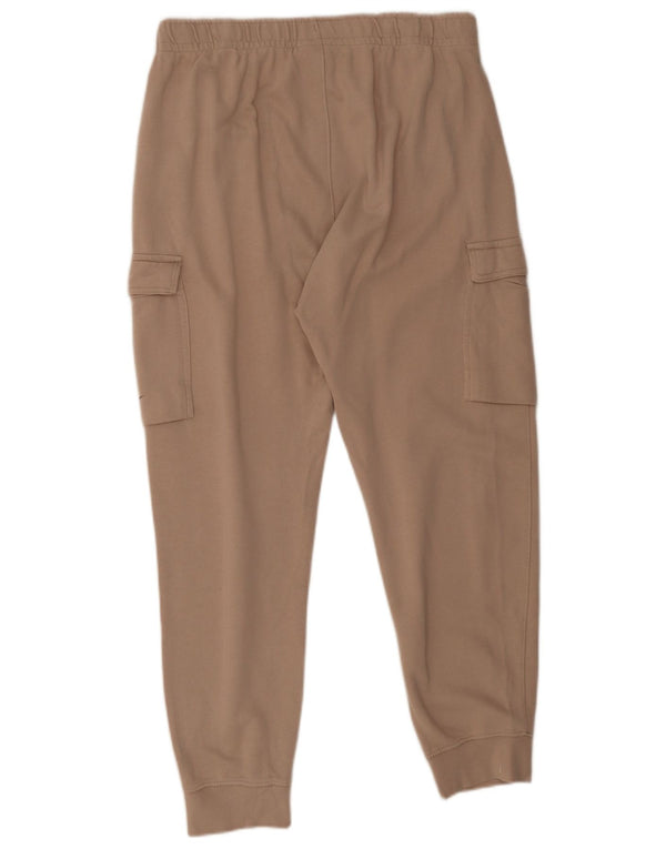 Nike Mens Cargo Calças de treino Joggers grandes de algodão marrom