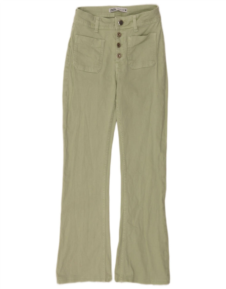 Calça jeans feminina Zara EU 36 XS W26 L28 verde