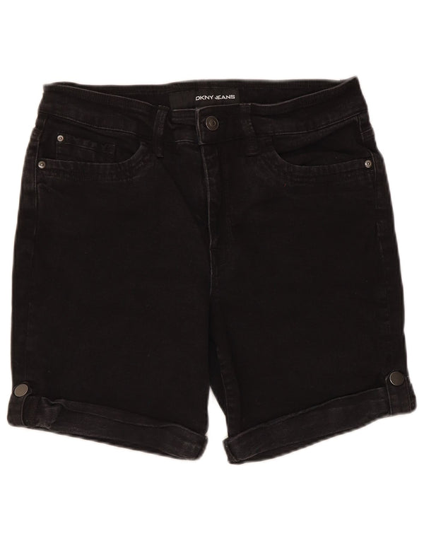 Shorts jeans feminino Dkny US 12 grande W30 algodão preto