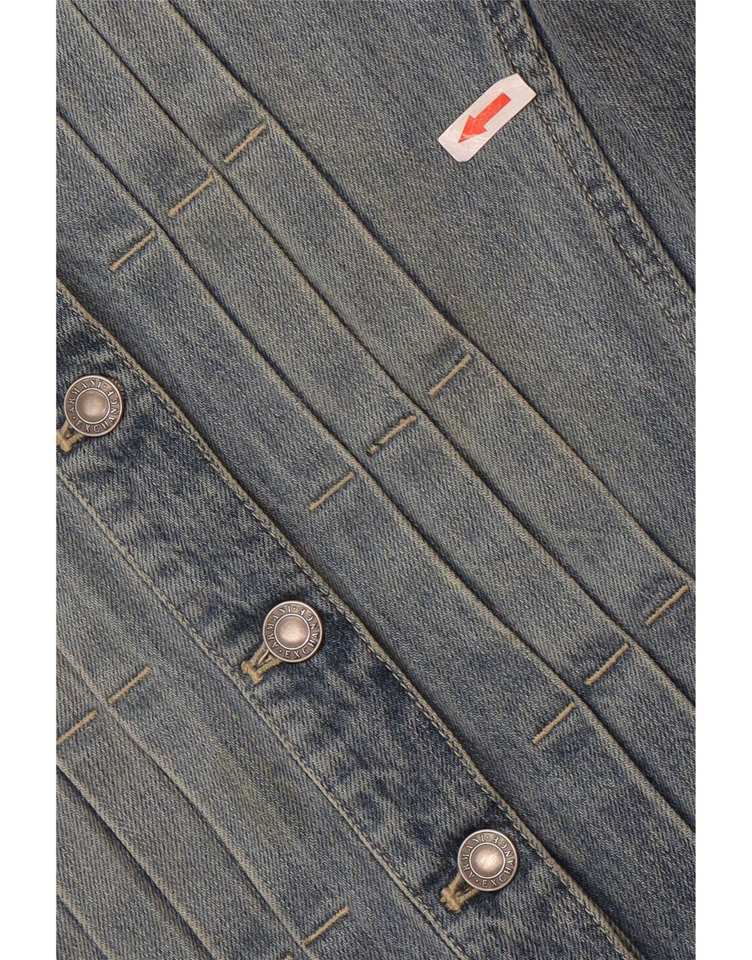 Jaqueta jeans feminina Armani Reino Unido 12 algodão azul médio