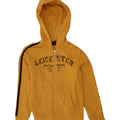 ADMIRAL Boys Graphic Zip Hoodie Sweater 7-8 Years Yellow Cotton Vintage Admiral and Second-Hand Admiral from Messina Hembry 
