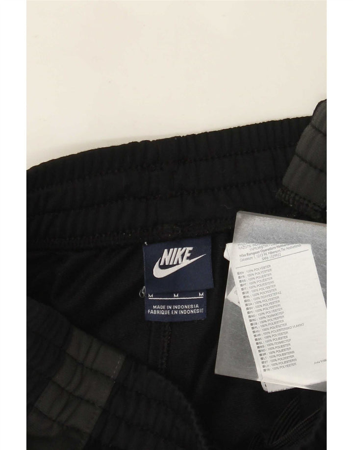 Calça de treino masculina Nike Joggers médio preto colorblock poliéster