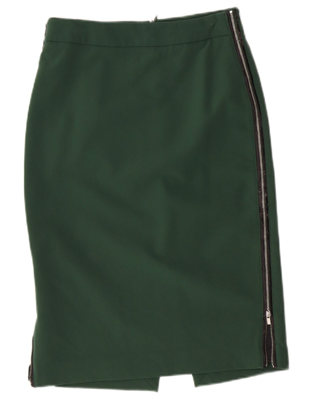 Saia lápis feminina ZARA XS W24 verde nylon