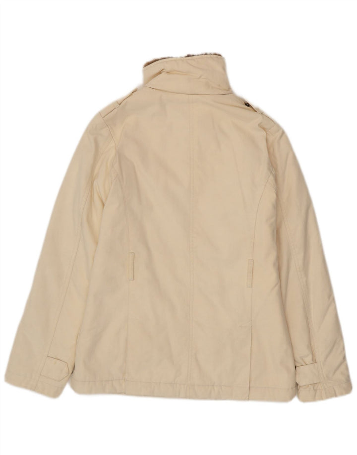 Jaqueta militar feminina Woolrich Reino Unido 6 XS bege nylon