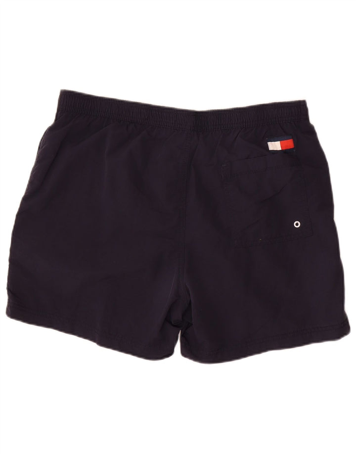 Shorts de natação masculino Tommy Hilfiger grande praia de poliamida azul marinho