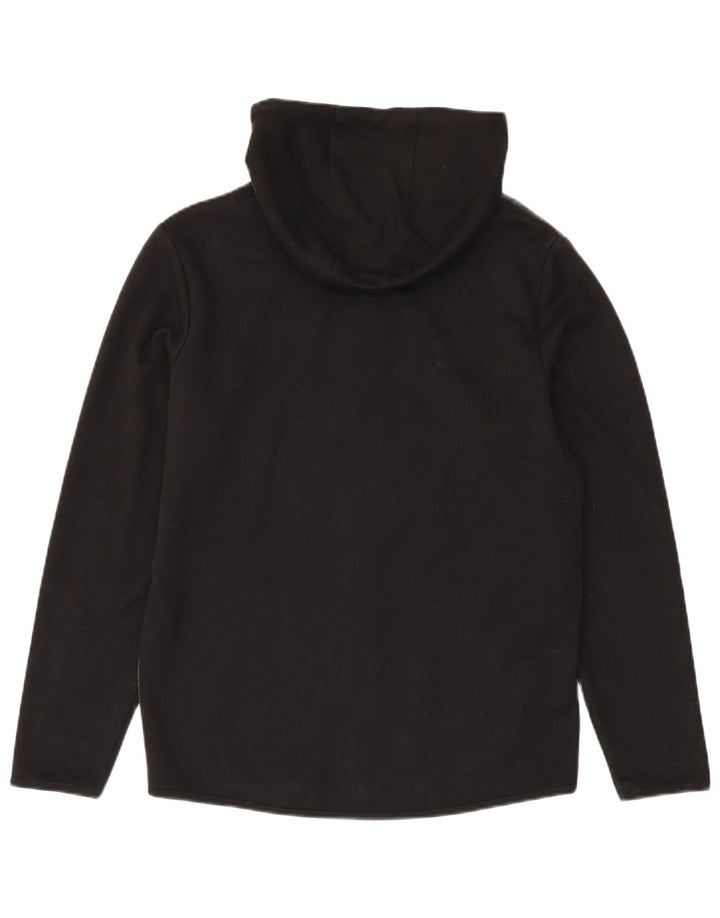Suéter masculino com capuz e zíper Jack & Jones médio preto colorblock poliéster
