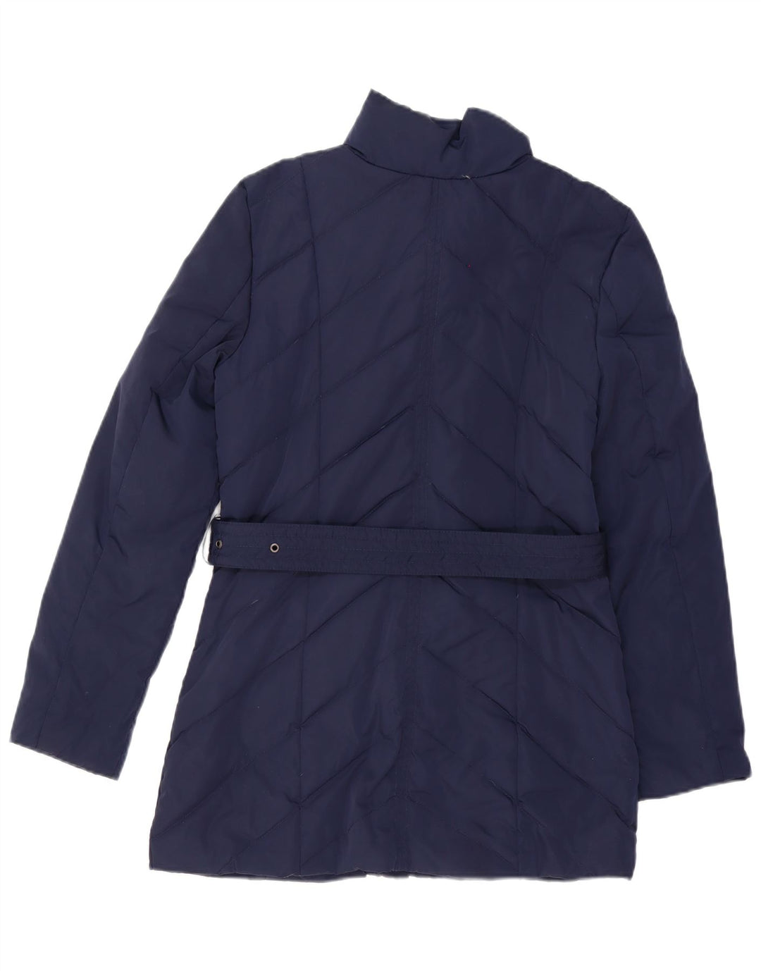 Casaco acolchoado feminino MONSOON UK 10 pequeno poliéster azul marinho