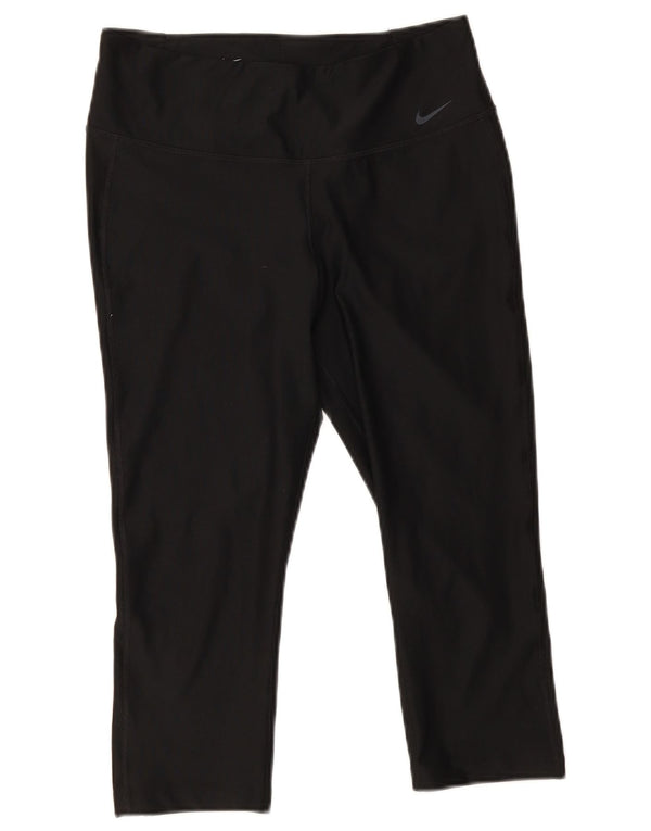 Leggings Nike Dri Fit Capri UK 14 Médio Preto Poliéster