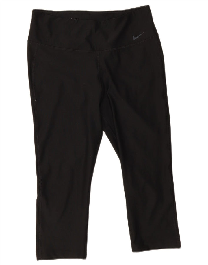 Leggings Nike Dri Fit Capri UK 14 Médio Preto Poliéster