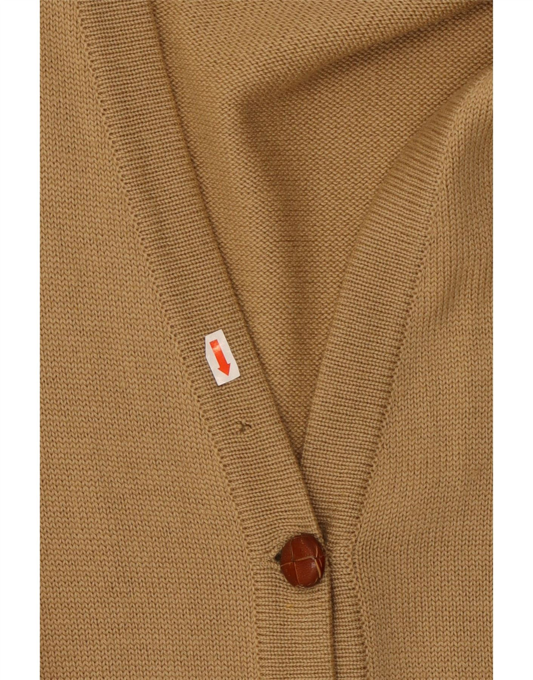 Suéter cardigã feminino LUISA SPAGNOLI Reino Unido 14 grande lã bege