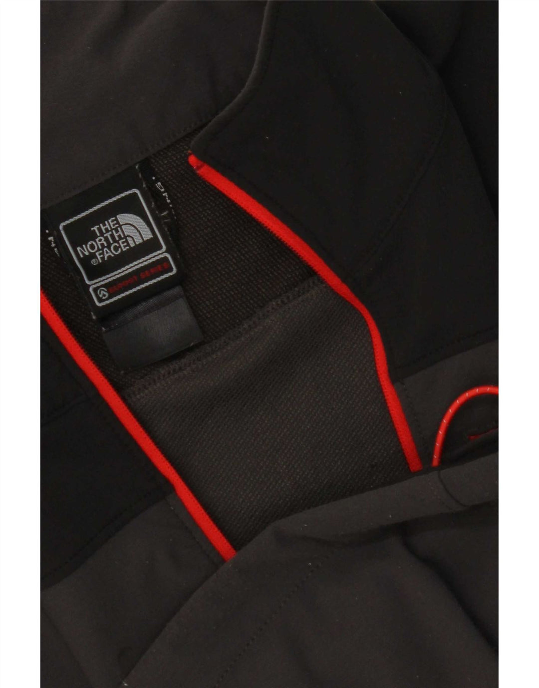 Pulôver masculino The North Face com zíper e gola em bloco colorido cinza pequeno