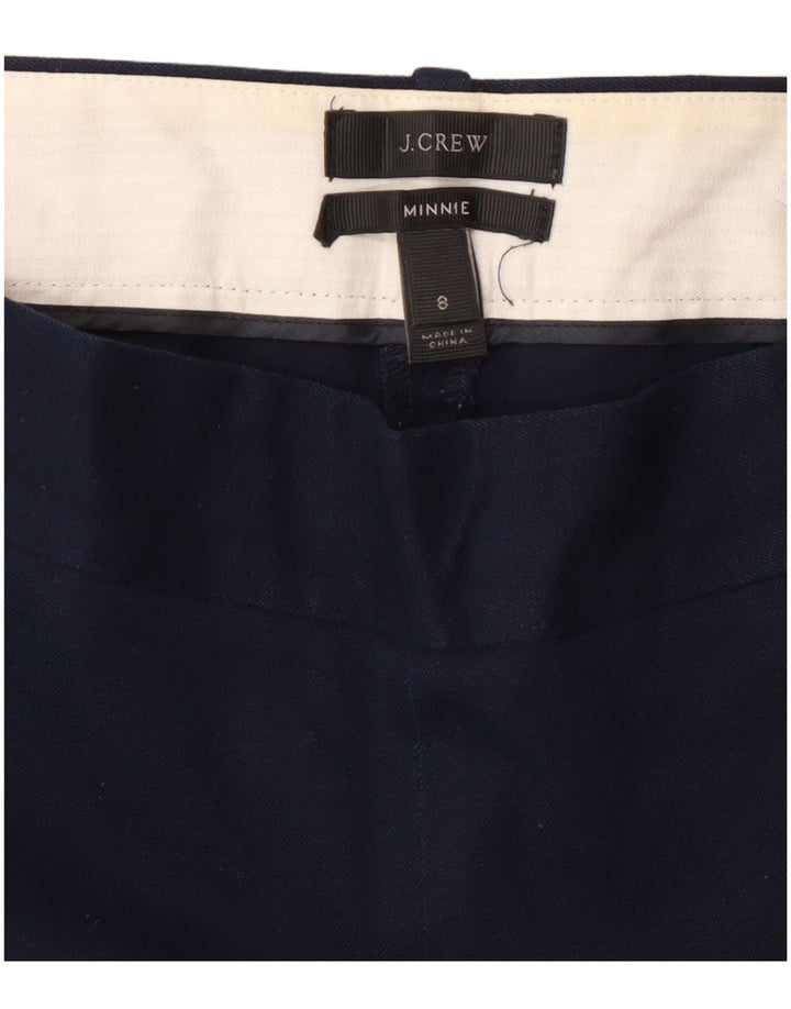 J. CREW Calça feminina Minnie Slim Cropped US 8 Médio W30 L26 Azul marinho