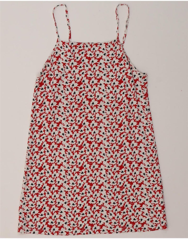 Blusa feminina TOMMY HILFIGER com padrão abstrato Reino Unido 12 vermelho médio