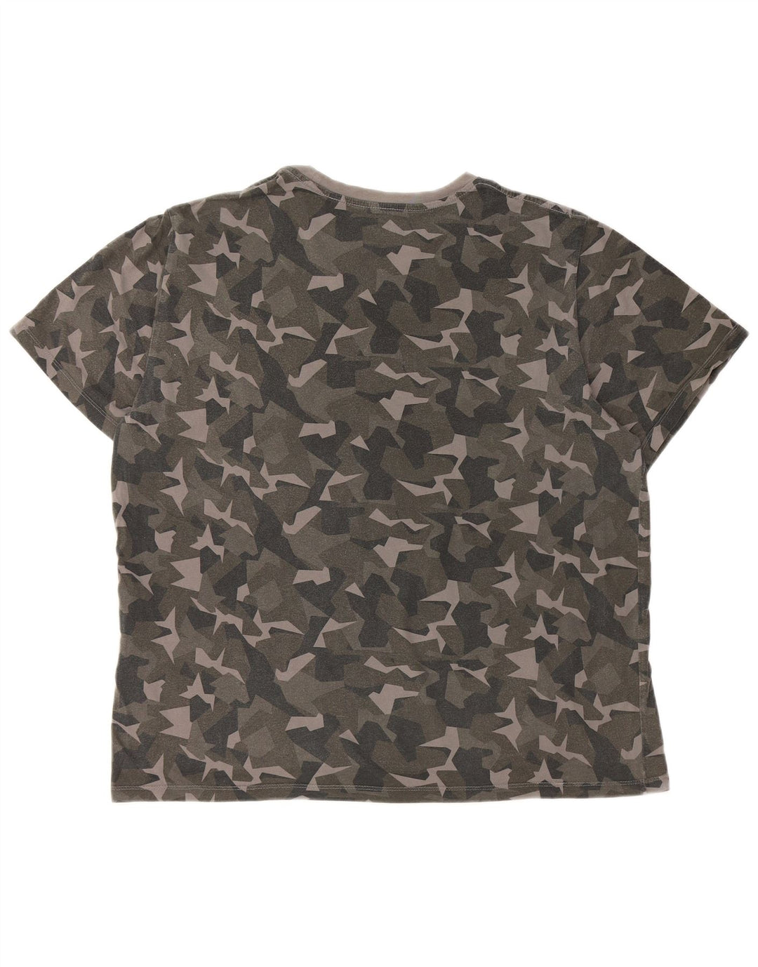 Camiseta gráfica masculina LEVI'S Top XL algodão camuflado cinza
