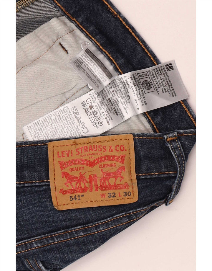 Levi's Masculino 541 Tapered Jeans W32 L30 Azul Algodão
