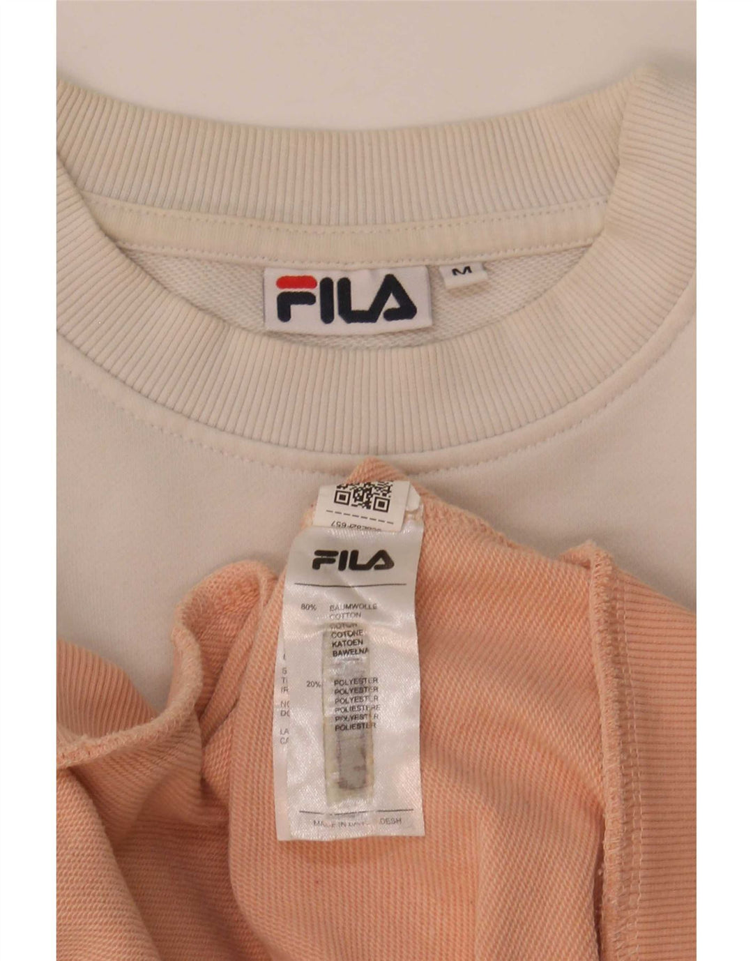 Fila Womens Graphic Sweatshirt Jumper UK 14 Médio Multicolorido