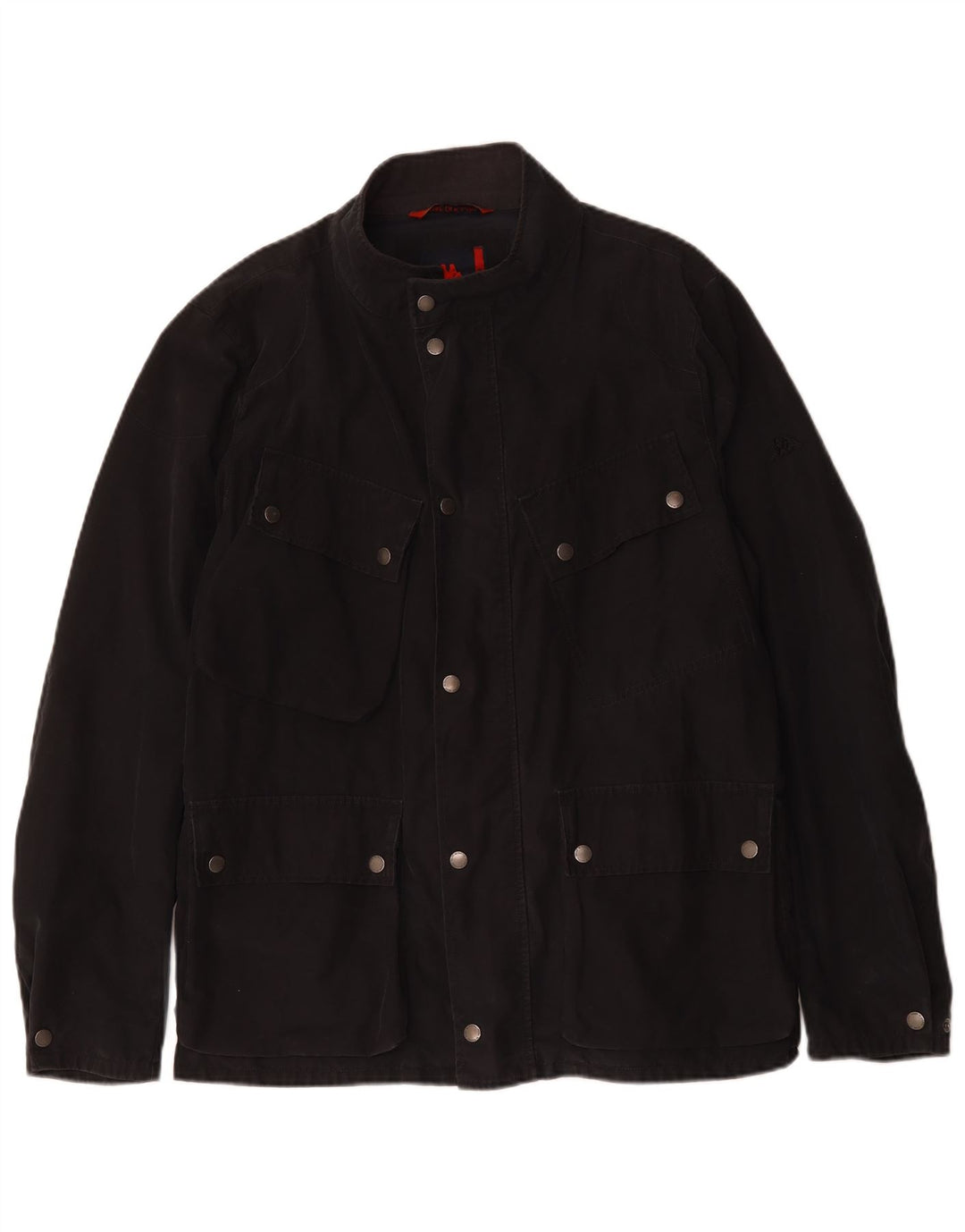 Jaqueta utilitária masculina Kappa UK 40 grande algodão preto