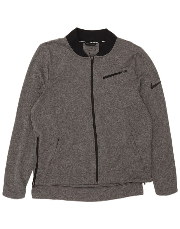 Nike Mens Dri Fit Tracksuit Top Jaqueta Grande Poliéster Cinza