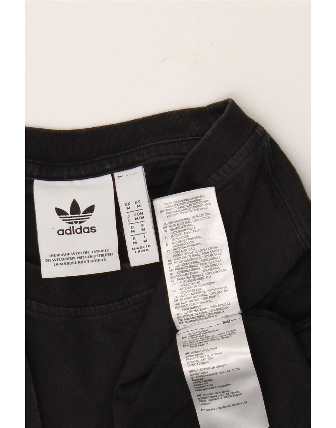 Adidas Mens Graphic T-Shirt Top Médio Algodão Preto