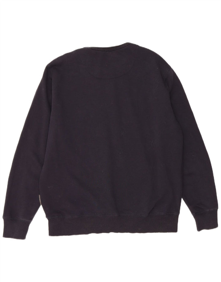 FRENCH CONNECTION Moletom masculino Jumper XL azul marinho algodão clássico