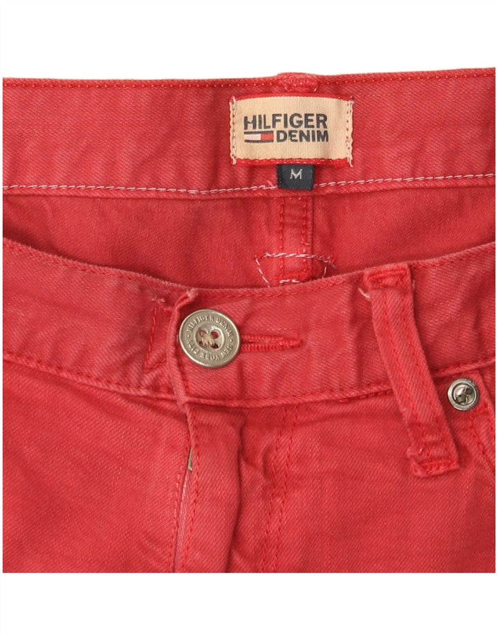 Tommy Hilfiger Masculino Slim Jeans Médio W32 L34 Vermelho