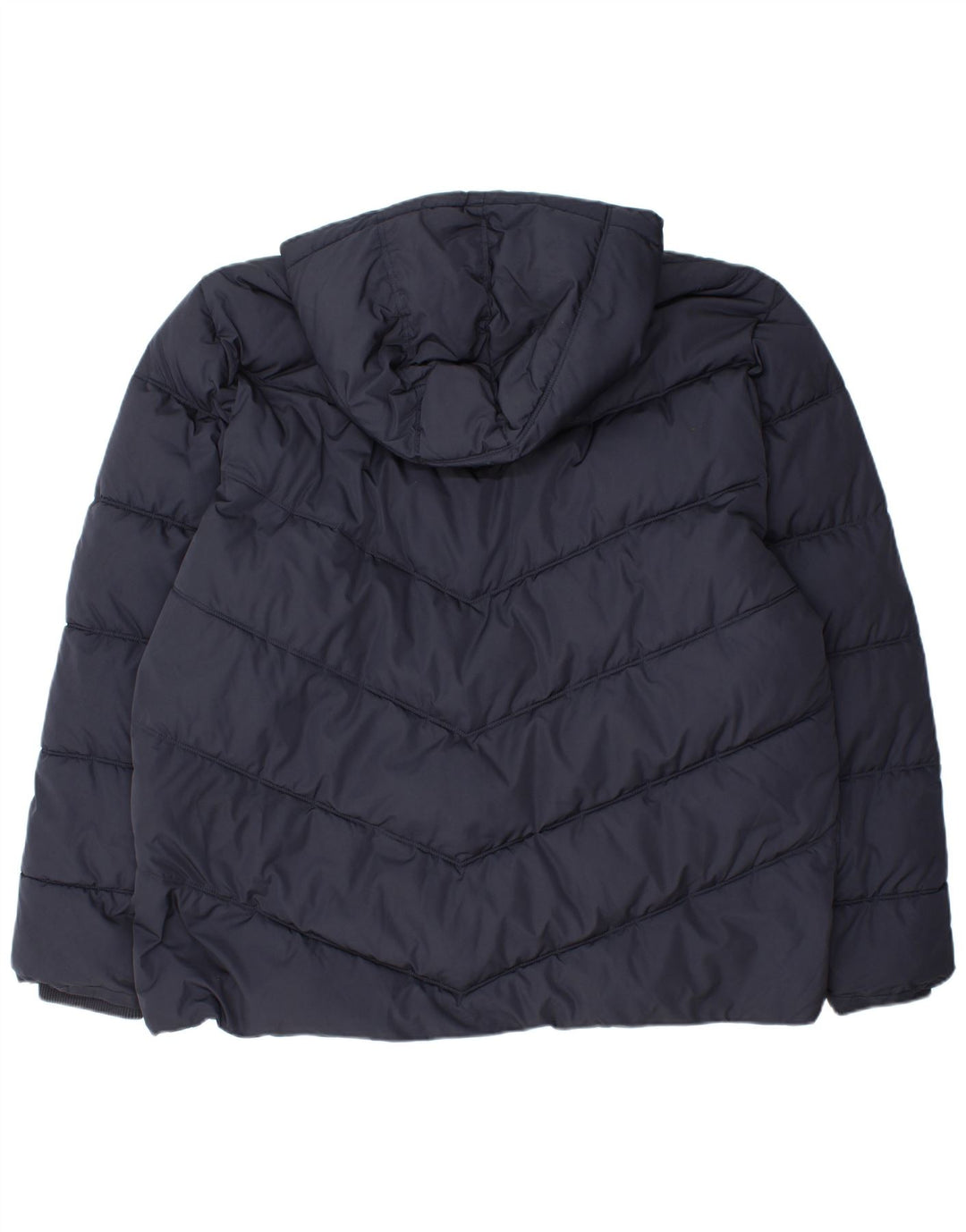 Jaqueta masculina acolchoada com capuz JOULES UK 44 2XL poliéster azul marinho