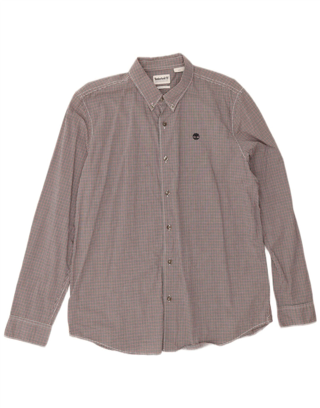 Camisa masculina Timberland Regular Fit grande algodão guingão multicolorido