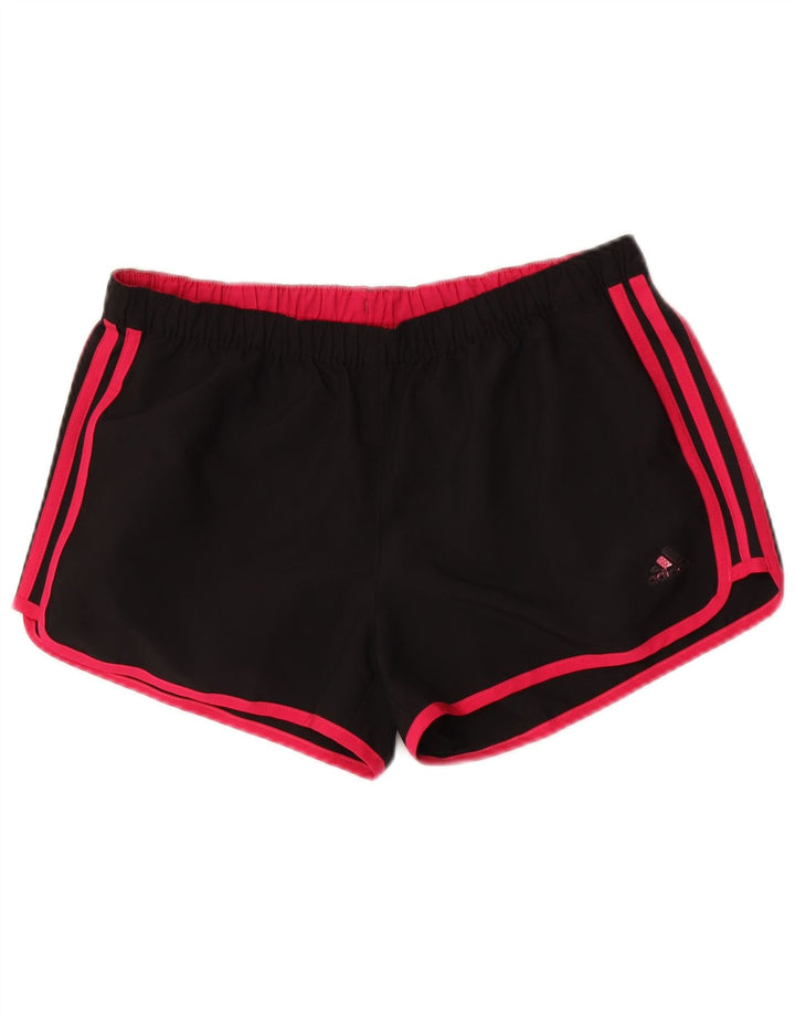 Adidas Womens Climalite Sport Shorts UK 14 Médio Preto Poliéster