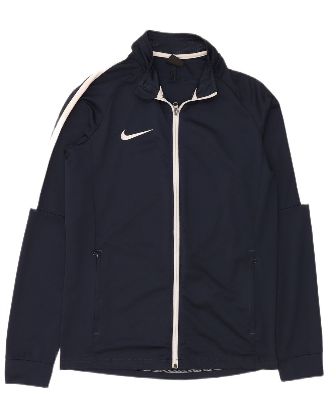Nike Mens Dri Fit Tracksuit Top Jacket Médio Azul Marinho Poliéster