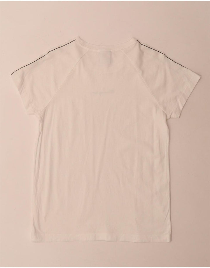 Camiseta gráfica masculina Champion Top Médio Branco