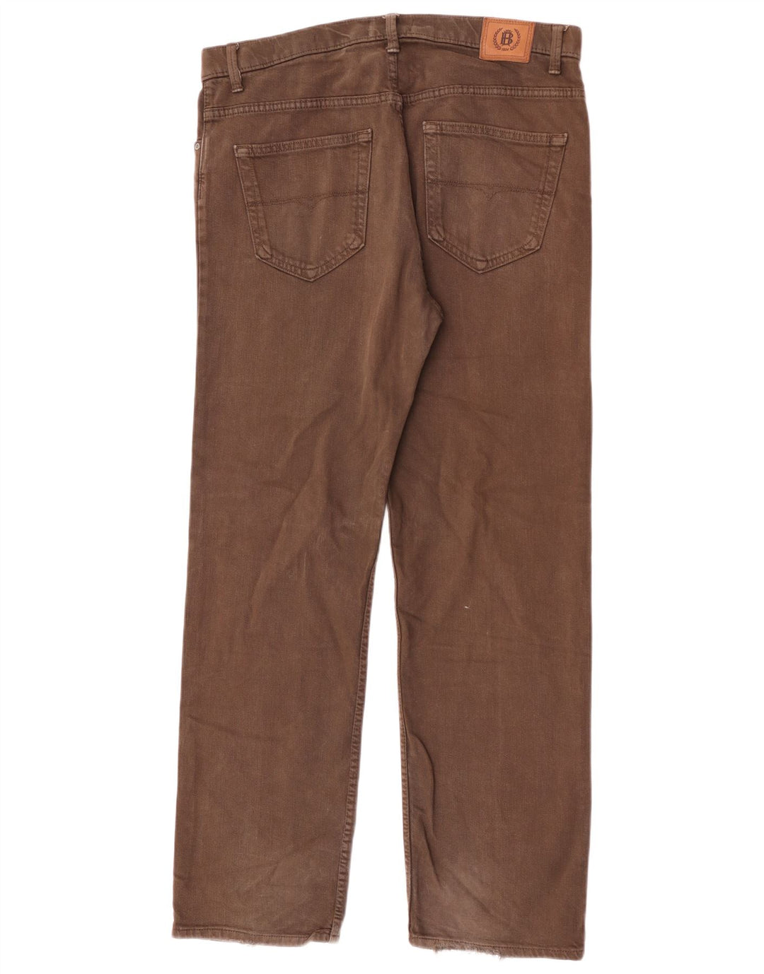 Calça jeans reta feminina Marks & Spencer Blue Harbor W36 L31 algodão marrom