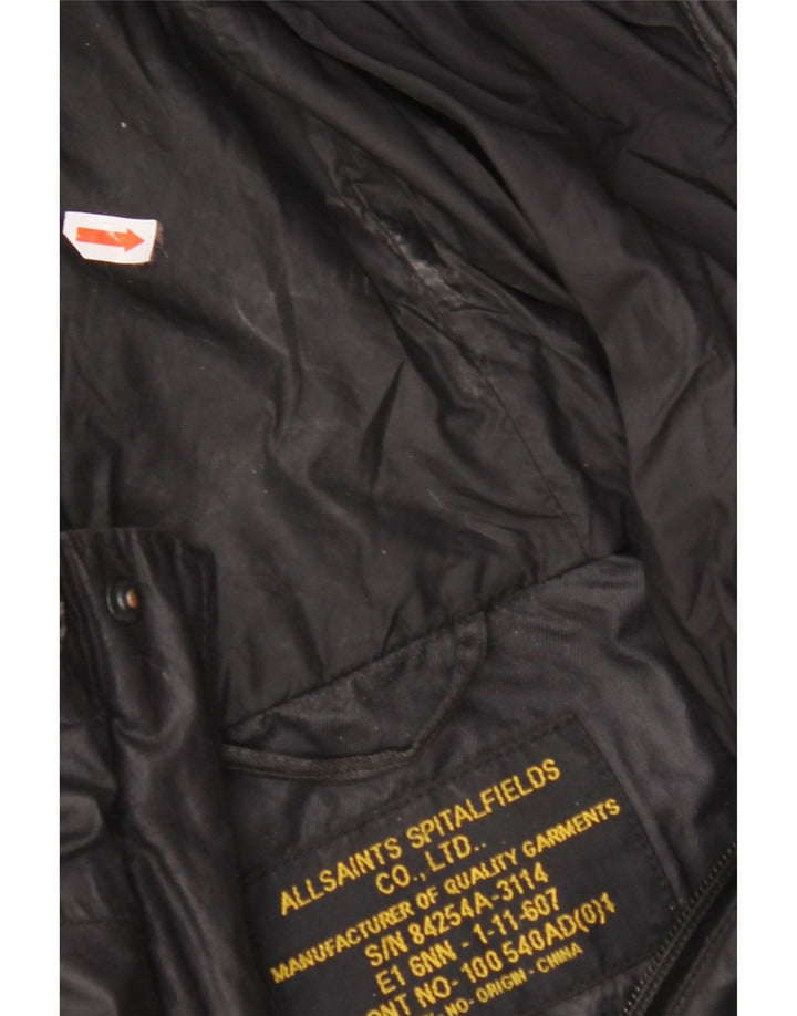 Jaqueta utilitária masculina com capuz ALL SAINTS UK 38 média preta