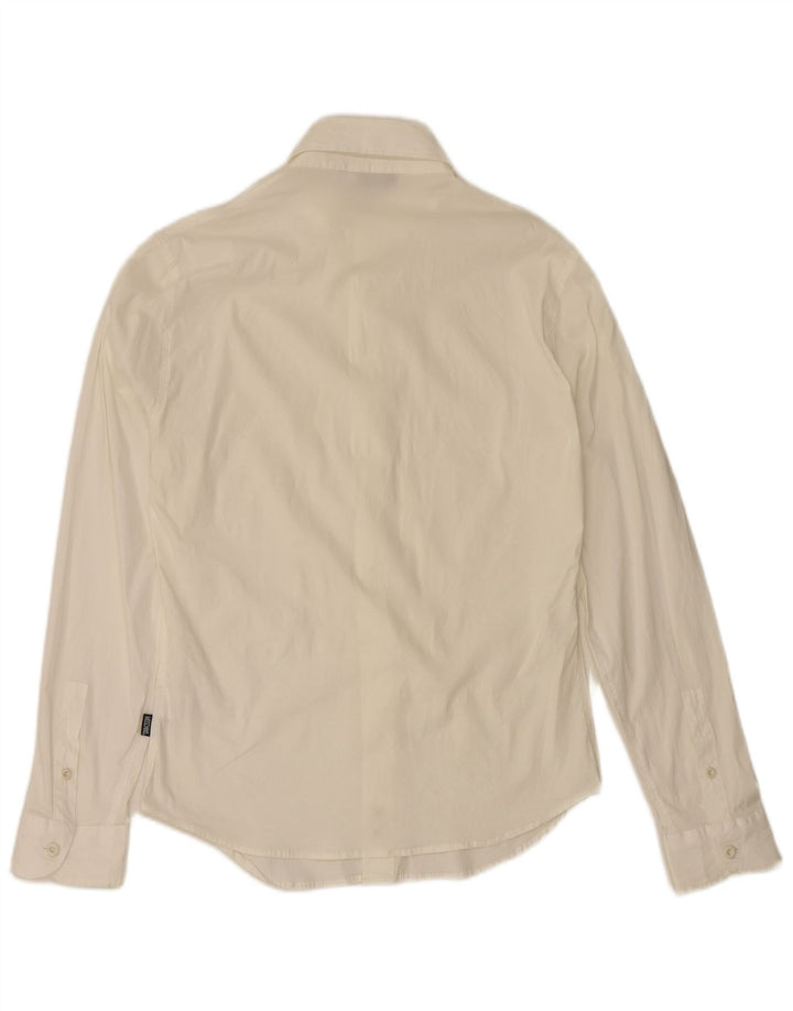 Camisa masculina Moschino grande algodão branco