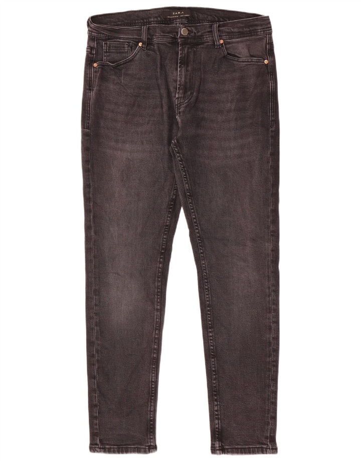 Zara Mens Slim Jeans EU 46 XL W36 L30 Cinza