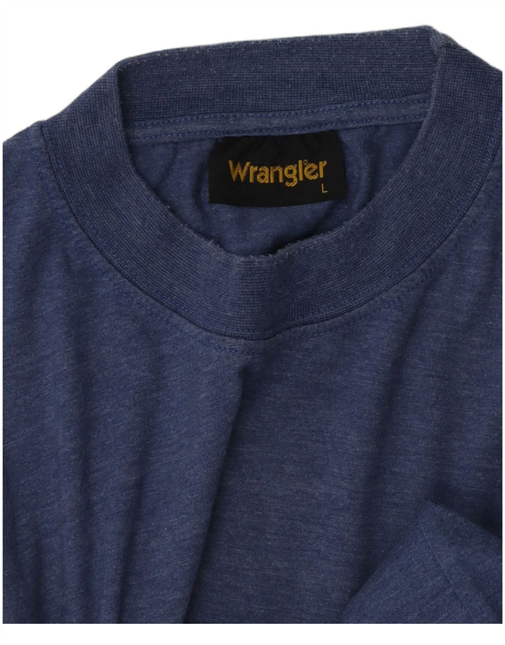 Wrangler Camiseta Masculina Top Grande Azul