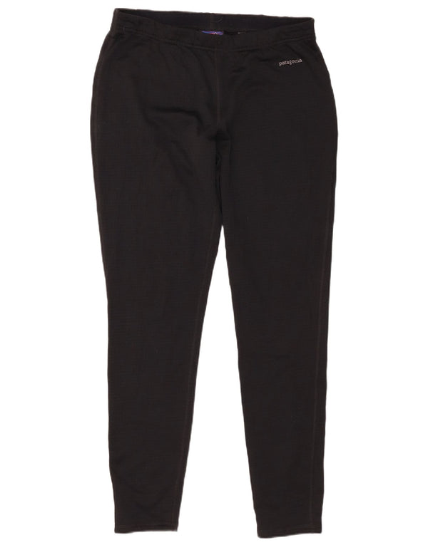 Leggings Patagonia Mulher Polartec UK 16 Grande Poliéster Preto