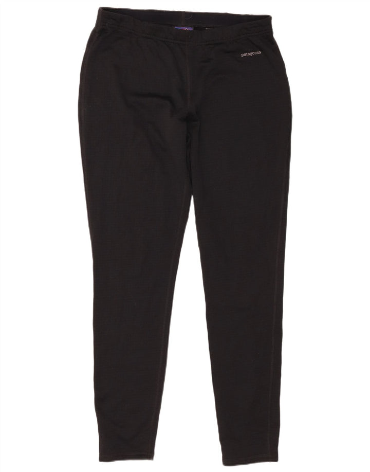 Leggings Patagonia Mulher Polartec UK 16 Grande Poliéster Preto