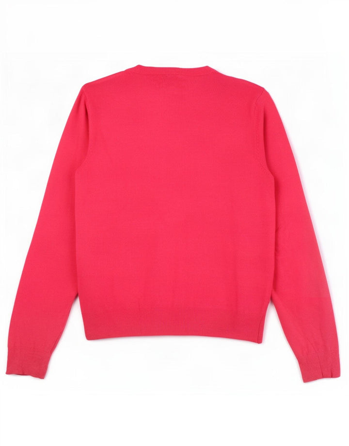 Suéter cardigã feminino Marks & Spencer Reino Unido 12 viscose rosa médio