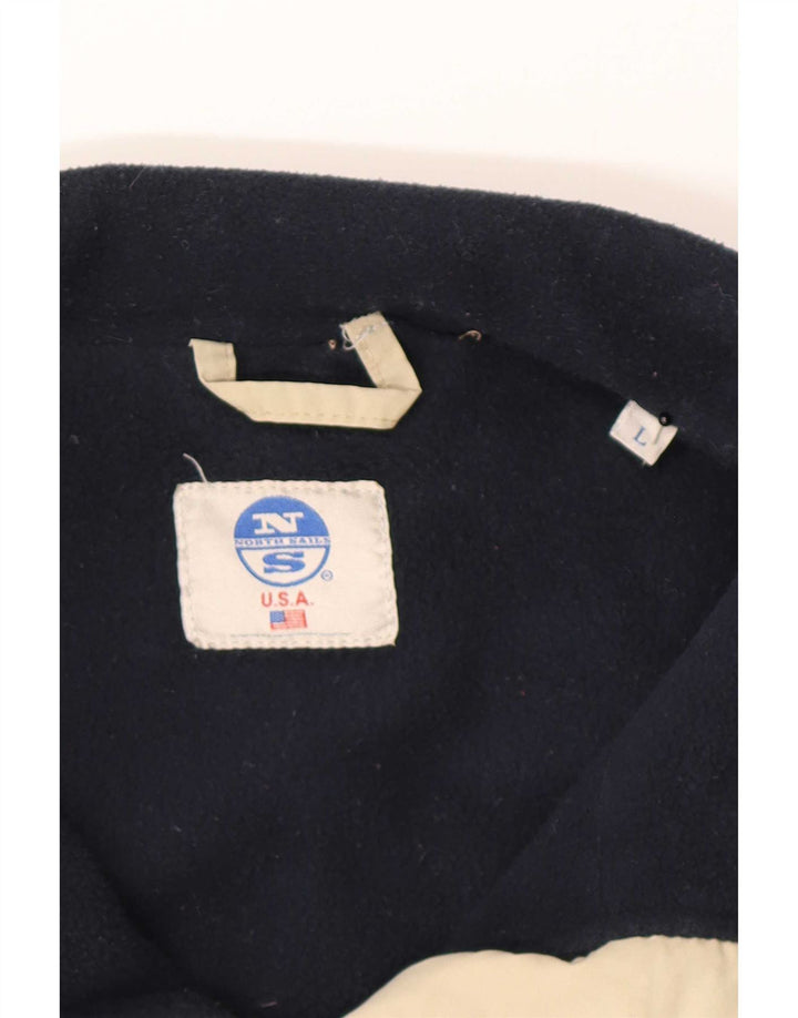 Jaqueta acolchoada bomber masculina North Sails UK 40 grande poliamida cáqui