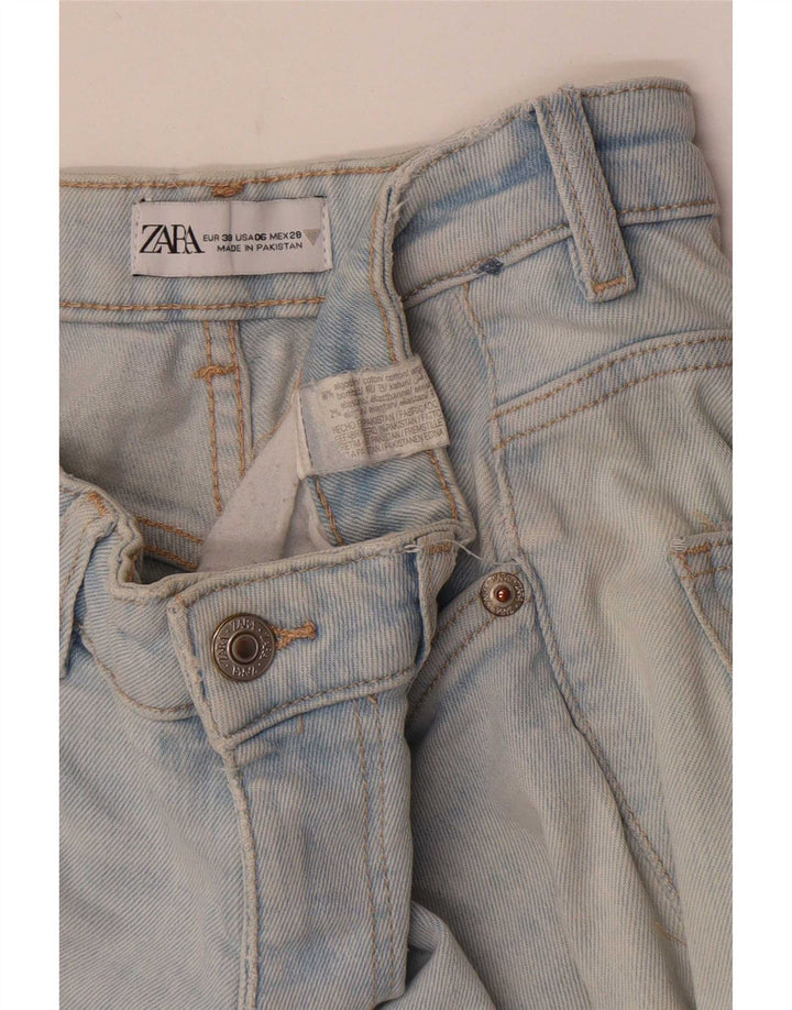 Zara Jeans Bootcut Feminino EU 38 Pequeno W28 L26 Azul Algodão